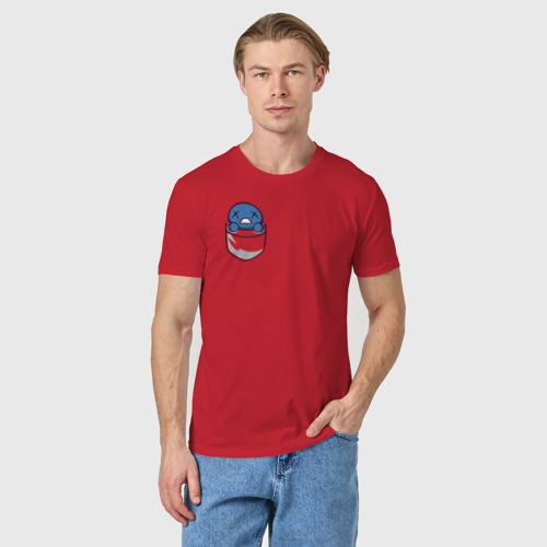 Мужская футболка хлопок Blind Isaac art, цвет красный - фото 3