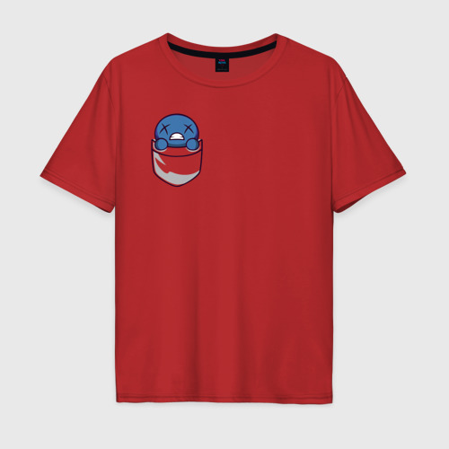 Мужская футболка хлопок Oversize с принтом Blind Isaac art, вид спереди #2
