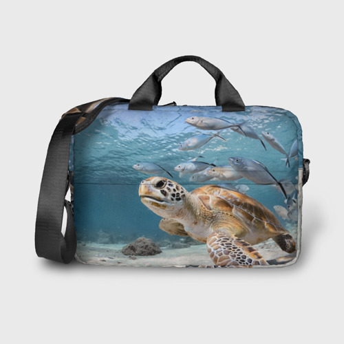 Сумка для ноутбука 3D Морская черепаха, цвет 3D печать