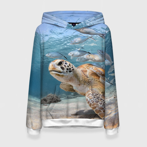 Женская толстовка 3D Морская черепаха, цвет 3D печать