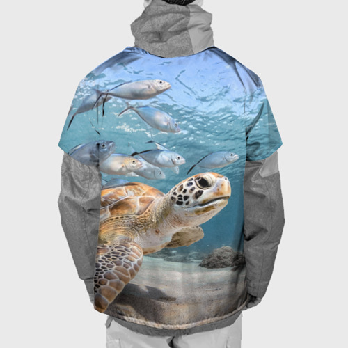 Накидка на куртку 3D Морская черепаха, цвет 3D печать - фото 2