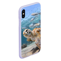 Чехол для iPhone XS Max матовый Морская черепаха - фото 2