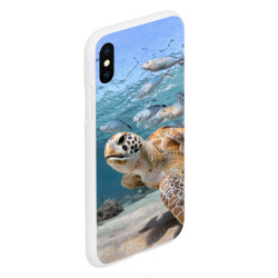 Чехол для iPhone XS Max матовый Морская черепаха - фото 2