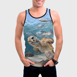 Мужская майка 3D Морская черепаха - фото 2