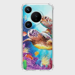 Чехол для Huawei Pura 70 Морские черепахи