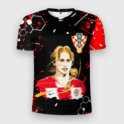 Мужская футболка 3D Slim Лука Модрич Luka modric