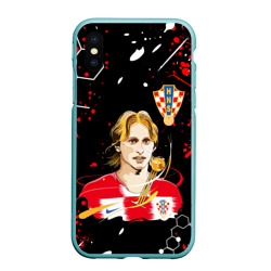 Чехол для iPhone XS Max матовый Лука Модрич Luka modric