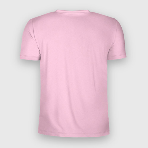 Мужская футболка 3D Slim с принтом Котик штош, вид сзади #1