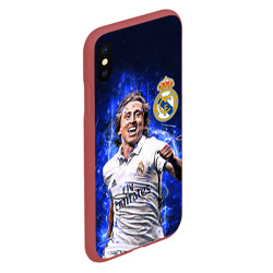 Чехол для iPhone XS Max матовый Лука Модрич Реал Мадрид - фото 2
