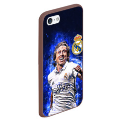 Чехол для iPhone 5/5S матовый Лука Модрич Реал Мадрид - фото 2