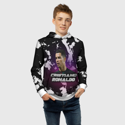 Детская толстовка 3D Cristiano Ronaldo, цвет белый - фото 6