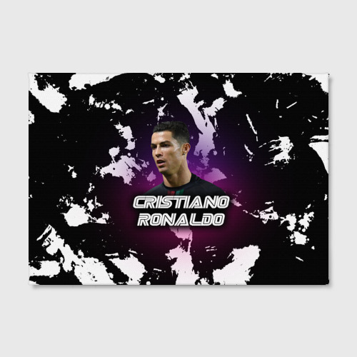 Холст прямоугольный Cristiano Ronaldo, цвет 3D печать - фото 2