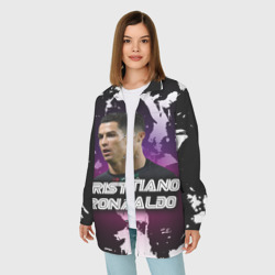 Женская рубашка oversize 3D Cristiano Ronaldo - фото 2