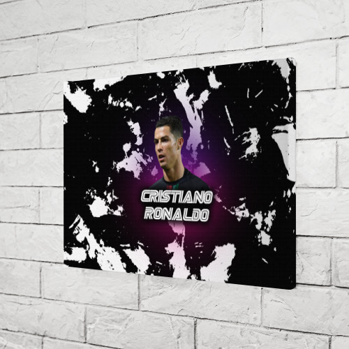 Холст прямоугольный Cristiano Ronaldo, цвет 3D печать - фото 3