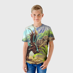 Детская футболка 3D Ark Survival Арк сурвивал +спина - фото 2