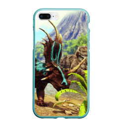 Чехол для iPhone 7Plus/8 Plus матовый Ark Survival Арк сурвивал +спина