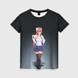 Женская футболка 3D Doki Doki Literature club Monika