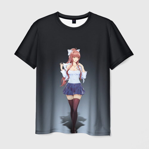 Мужская футболка 3D Doki Doki Literature club Monika, цвет 3D печать