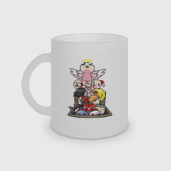 Кружка матовая стеклянная The Binding of Isaac