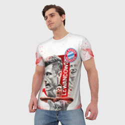 Мужская футболка 3D Роберт Левандовски Бавария - фото 2