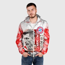 Мужская ветровка 3D Роберт Левандовски Бавария - фото 2