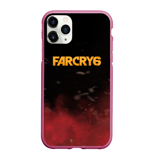 Чехол для iPhone 11 Pro Max матовый Far Cry 6, цвет малиновый