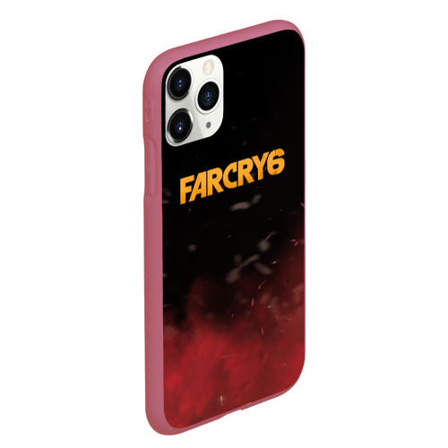 Чехол для iPhone 11 Pro Max матовый Far Cry 6, цвет малиновый - фото 3