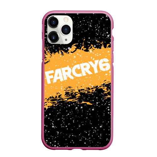 Чехол для iPhone 11 Pro Max матовый Far Cry 6, цвет малиновый