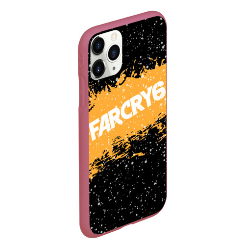 Чехол для iPhone 11 Pro Max матовый Far Cry 6, цвет малиновый - фото 3