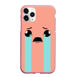 Чехол для iPhone 11 Pro Max матовый Crying Isaac large face