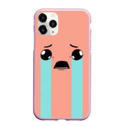 Чехол для iPhone 11 Pro Max матовый Crying Isaac large face