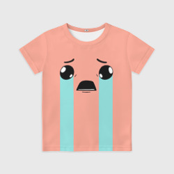Детская футболка 3D Crying Isaac large face
