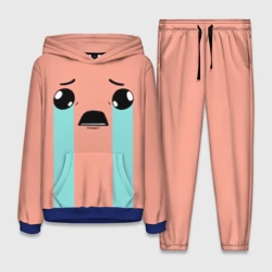 Женский костюм с толстовкой 3D Crying Isaac large face