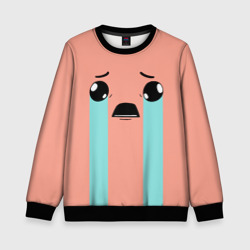 Детский свитшот 3D Crying Isaac large face