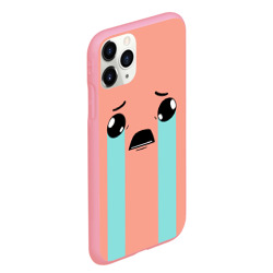 Чехол для iPhone 11 Pro Max матовый Crying Isaac large face - фото 2