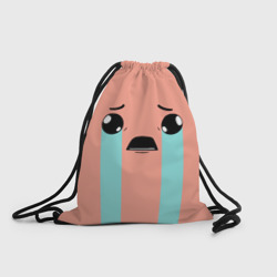 Crying Isaac large face – Рюкзак-мешок с принтом купить со скидкой в -25%