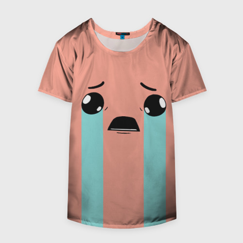 Накидка на куртку 3D Crying Isaac large face, цвет 3D печать - фото 4