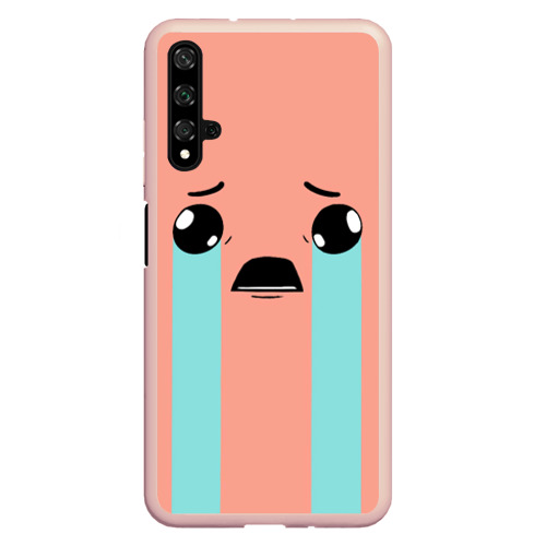 Чехол для Honor 20 Crying Isaac large face, цвет светло-розовый