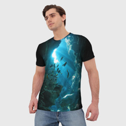 Мужская футболка 3D Коралловые рыбки - фото 2