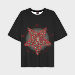 Мужская футболка oversize 3D Star of Isaac