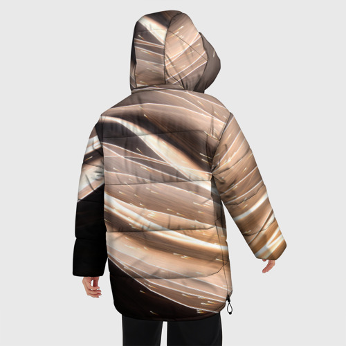 Женская зимняя куртка 3D с принтом МлеЧныЙ Путь, вид сзади #2