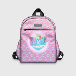 Детский рюкзак 3D Doki Doki Literature Club Лого паттерн