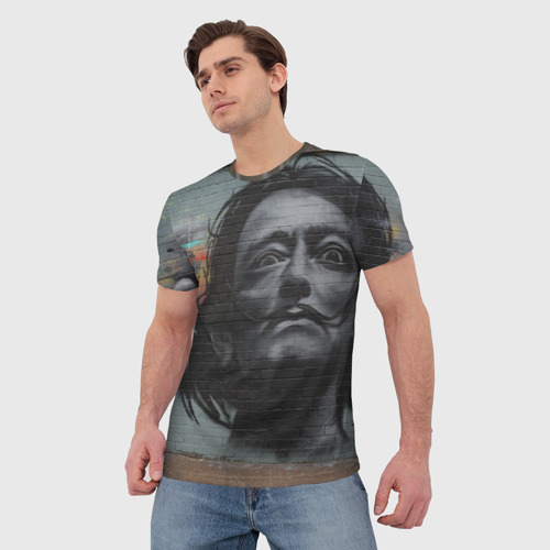 Мужская футболка 3D Сальвадор Дали, цвет 3D печать - фото 3