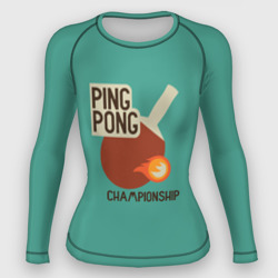 Женский рашгард 3D Ping-pong