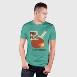 Мужская футболка 3D Slim Ping-pong - фото 2