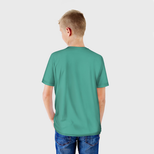 Детская футболка 3D с принтом Ping-pong, вид сзади #2