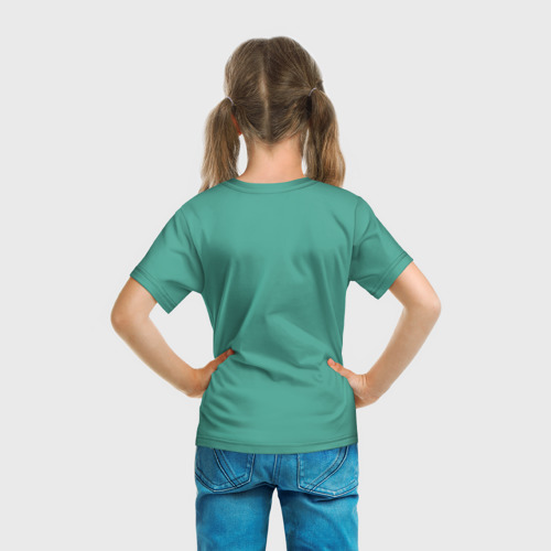 Детская футболка 3D с принтом Ping-pong, вид сзади #2