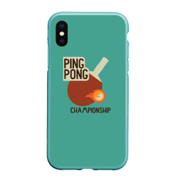 Чехол для iPhone XS Max матовый Ping-pong