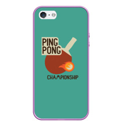 Чехол для iPhone 5/5S матовый Ping-pong