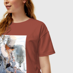 Женская футболка хлопок Oversize Tartaglia - фото 2